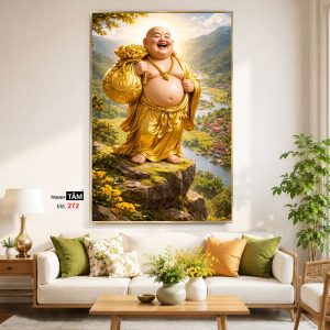 Alternative view of Phật Di Lặc | Tranh hộp đèn cao cấp | Mã tranh 272 | Tranh TÂM