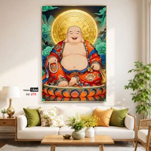 Alternative view of Phật Di Lặc | Tranh hộp đèn cao cấp | Mã tranh 275 | Tranh TÂM