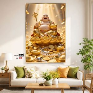Alternative view of Phật Di Lặc | Tranh hộp đèn cao cấp | Mã tranh 276 | Tranh TÂM