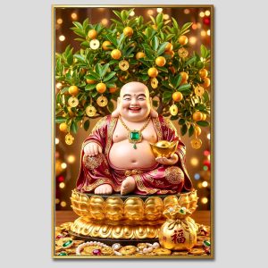 Phật Di Lặc | Tranh hộp đèn cao cấp | Mã tranh 277 | Tranh TÂM