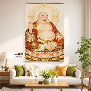 Alternative view of Phật Di Lặc | Tranh hộp đèn cao cấp | Mã tranh 279 | Tranh TÂM