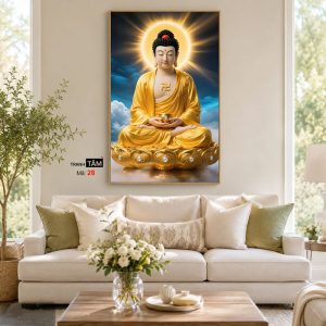 Phật A Di Đà | Tranh hộp đèn cao cấp | Mã tranh 28 | [tranhtam.com] - Ảnh 3
