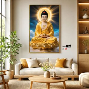 Phật A Di Đà | Tranh hộp đèn cao cấp | Mã tranh 28 | [tranhtam.com] - Ảnh 4