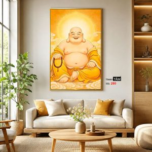 Phật Di Lặc | Tranh hộp đèn cao cấp | Mã tranh 280 | Tranh TÂM - Ảnh 3