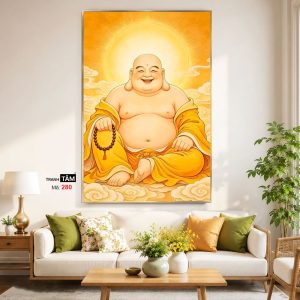Alternative view of Phật Di Lặc | Tranh hộp đèn cao cấp | Mã tranh 280 | Tranh TÂM