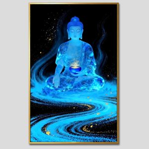 Phật Dược Sư (Dược Sư Lưu Ly Quang Như Lai) | Tranh hộp đèn cao cấp | Mã tranh 289 | Tranh TÂM