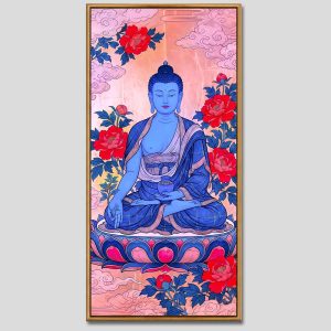 Phật Dược Sư (Dược Sư Lưu Ly Quang Như Lai) | Tranh hộp đèn cao cấp | Mã tranh 299 | Tranh TÂM