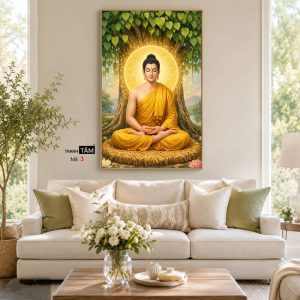 Phật Thích Ca Mâu Ni | Tranh hộp đèn cao cấp | Mã tranh 03 | Tranh TÂM - Ảnh 3