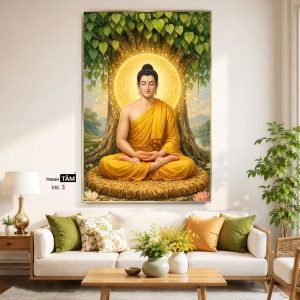 Phật Thích Ca Mâu Ni | Tranh hộp đèn cao cấp | Mã tranh 03 | Tranh TÂM - Ảnh 5
