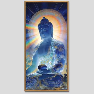 Phật Dược Sư (Dược Sư Lưu Ly Quang Như Lai) | Tranh hộp đèn cao cấp | Mã tranh 303 | Tranh TÂM