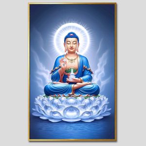 Phật Dược Sư (Dược Sư Lưu Ly Quang Như Lai) | Tranh hộp đèn cao cấp | Mã tranh 320 | Tranh TÂM