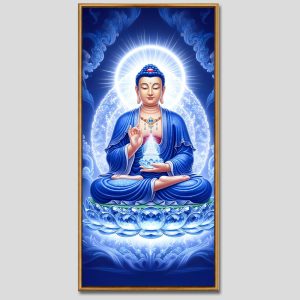 Phật Dược Sư (Dược Sư Lưu Ly Quang Như Lai) | Tranh hộp đèn cao cấp | Mã tranh 328 | Tranh TÂM