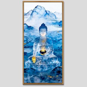 Phật Dược Sư (Dược Sư Lưu Ly Quang Như Lai) | Tranh hộp đèn cao cấp | Mã tranh 331 | Tranh TÂM