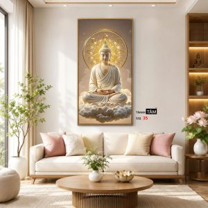 Phật Thích Ca Mâu Ni | Tranh hộp đèn cao cấp | Mã tranh 35 | Tranh TÂM - Ảnh 3