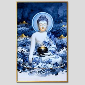 Phật Dược Sư (Dược Sư Lưu Ly Quang Như Lai) | Tranh hộp đèn cao cấp | Mã tranh 371 | Tranh TÂM