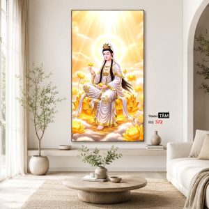 Đại Thế Chí Bồ Tát | Tranh hộp đèn cao cấp | Mã tranh 372 | Tranh TÂM - Ảnh 3
