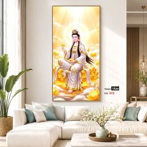 Alternative view of Đại Thế Chí Bồ Tát | Tranh hộp đèn cao cấp | Mã tranh 372 | Tranh TÂM