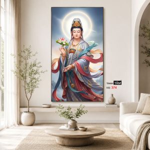 Đại Thế Chí Bồ Tát | Tranh hộp đèn cao cấp | Mã tranh 374 | Tranh TÂM - Ảnh 3