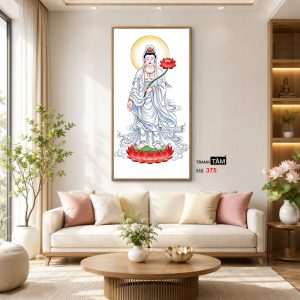 Đại Thế Chí Bồ Tát | Tranh hộp đèn cao cấp | Mã tranh 375 | Tranh TÂM - Ảnh 5