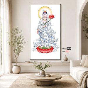 Đại Thế Chí Bồ Tát | Tranh hộp đèn cao cấp | Mã tranh 375 | Tranh TÂM - Ảnh 3