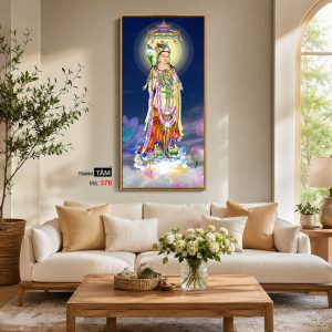 Đại Thế Chí Bồ Tát | Tranh hộp đèn cao cấp | Mã tranh 376 | Tranh TÂM - Ảnh 4