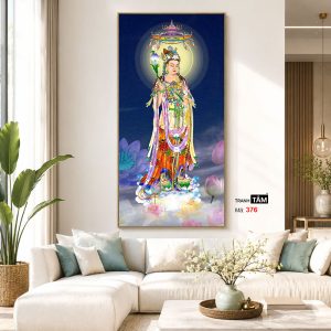 Alternative view of Đại Thế Chí Bồ Tát | Tranh hộp đèn cao cấp | Mã tranh 376 | Tranh TÂM