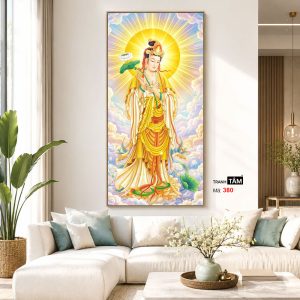 Alternative view of Đại Thế Chí Bồ Tát | Tranh hộp đèn cao cấp | Mã tranh 380 | Tranh TÂM