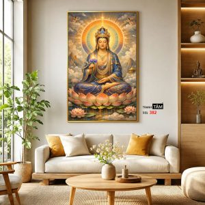 Đại Thế Chí Bồ Tát | Tranh hộp đèn cao cấp | Mã tranh 382 | Tranh TÂM - Ảnh 3