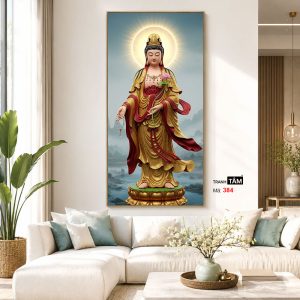 Alternative view of Đại Thế Chí Bồ Tát | Tranh hộp đèn cao cấp | Mã tranh 384 | Tranh TÂM