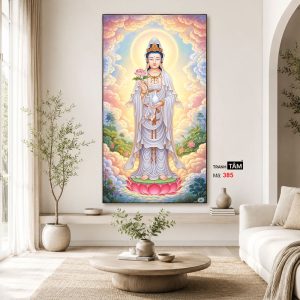Đại Thế Chí Bồ Tát | Tranh hộp đèn cao cấp | Mã tranh 385 | Tranh TÂM - Ảnh 3