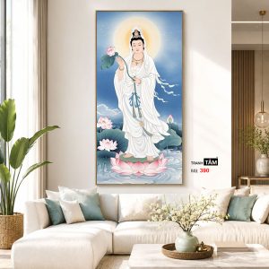 Alternative view of Đại Thế Chí Bồ Tát | Tranh hộp đèn cao cấp | Mã tranh 390 | Tranh TÂM