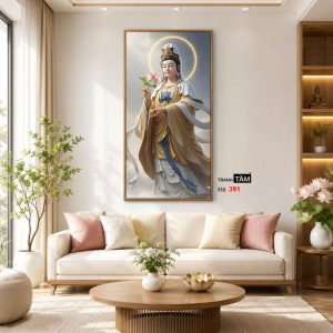 Đại Thế Chí Bồ Tát | Tranh hộp đèn cao cấp | Mã tranh 391 | Tranh TÂM - Ảnh 5
