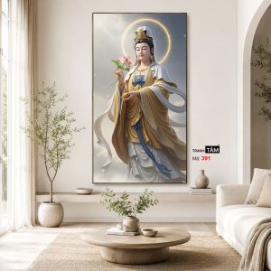 Đại Thế Chí Bồ Tát | Tranh hộp đèn cao cấp | Mã tranh 391 | Tranh TÂM - Ảnh 3