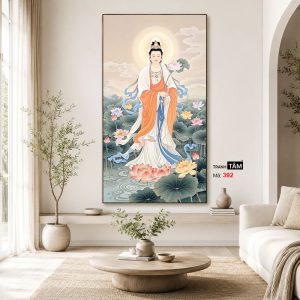 Đại Thế Chí Bồ Tát | Tranh hộp đèn cao cấp | Mã tranh 392 | Tranh TÂM - Ảnh 3