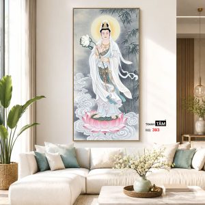Alternative view of Đại Thế Chí Bồ Tát | Tranh hộp đèn cao cấp | Mã tranh 393 | Tranh TÂM
