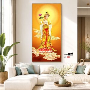 Alternative view of Đại Thế Chí Bồ Tát | Tranh hộp đèn cao cấp | Mã tranh 394 | Tranh TÂM