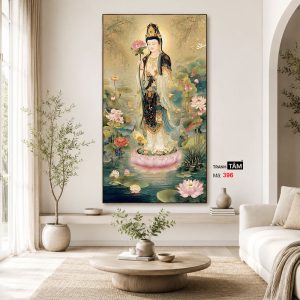 Đại Thế Chí Bồ Tát | Tranh hộp đèn cao cấp | Mã tranh 396 | Tranh TÂM - Ảnh 3