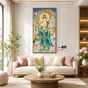 Đại Thế Chí Bồ Tát | Tranh hộp đèn cao cấp | Mã tranh 397 | Tranh TÂM - Ảnh 5
