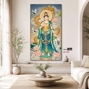 Đại Thế Chí Bồ Tát | Tranh hộp đèn cao cấp | Mã tranh 397 | Tranh TÂM - Ảnh 3