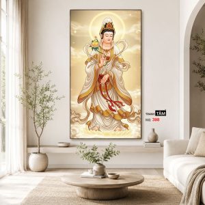 Đại Thế Chí Bồ Tát | Tranh hộp đèn cao cấp | Mã tranh 398 | Tranh TÂM - Ảnh 3
