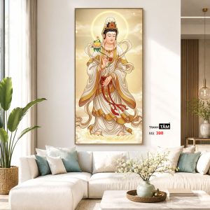 Alternative view of Đại Thế Chí Bồ Tát | Tranh hộp đèn cao cấp | Mã tranh 398 | Tranh TÂM