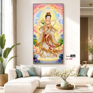 Alternative view of Đại Thế Chí Bồ Tát | Tranh hộp đèn cao cấp | Mã tranh 399 | Tranh TÂM