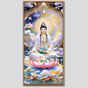 Quán Thế Âm Bồ Tát | Tranh hộp đèn cao cấp | Mã tranh 40 | Tranh TÂM