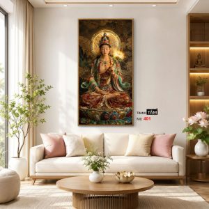 Đại Thế Chí Bồ Tát | Tranh hộp đèn cao cấp | Mã tranh 401 | Tranh TÂM - Ảnh 5