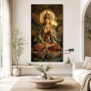 Đại Thế Chí Bồ Tát | Tranh hộp đèn cao cấp | Mã tranh 401 | Tranh TÂM - Ảnh 3