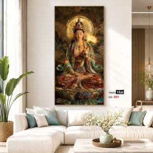 Alternative view of Đại Thế Chí Bồ Tát | Tranh hộp đèn cao cấp | Mã tranh 401 | Tranh TÂM