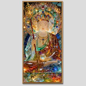Địa Tạng Vương Bồ Tát | Tranh hộp đèn cao cấp | Mã tranh 410 | Tranh TÂM