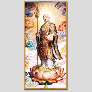Địa Tạng Vương Bồ Tát | Tranh hộp đèn cao cấp | Mã tranh 412 | Tranh TÂM