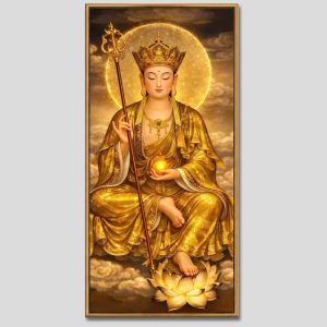 Địa Tạng Vương Bồ Tát | Tranh hộp đèn cao cấp | Mã tranh 419 | Tranh TÂM