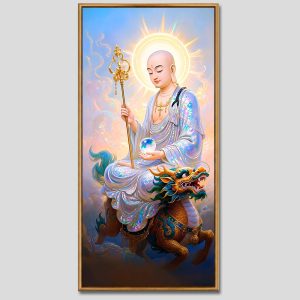 Địa Tạng Vương Bồ Tát | Tranh hộp đèn cao cấp | Mã tranh 425 | Tranh TÂM